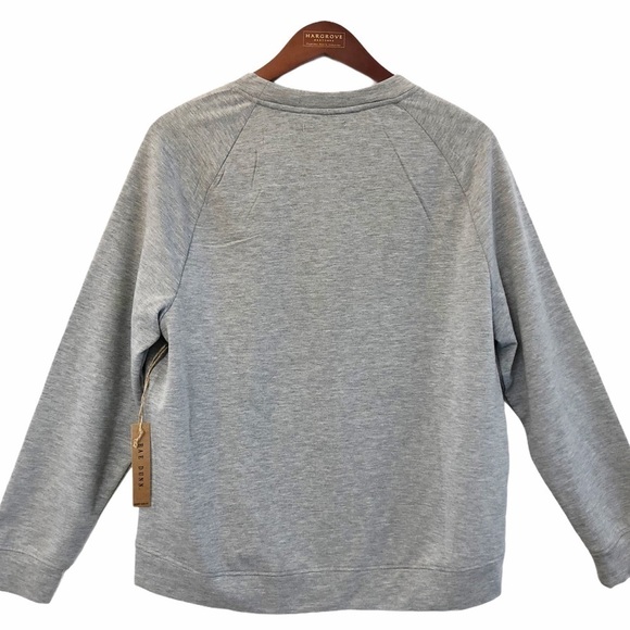 RAE DUNN NWT “Blessed” Crewneck Sweatshirt Top Size Medium in Heather Gray - Picture 5 of 12